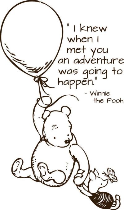 Winnie the Pooh on an Adventure with Piglet