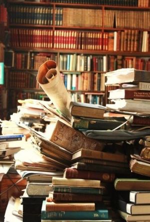Stack of Books and Research