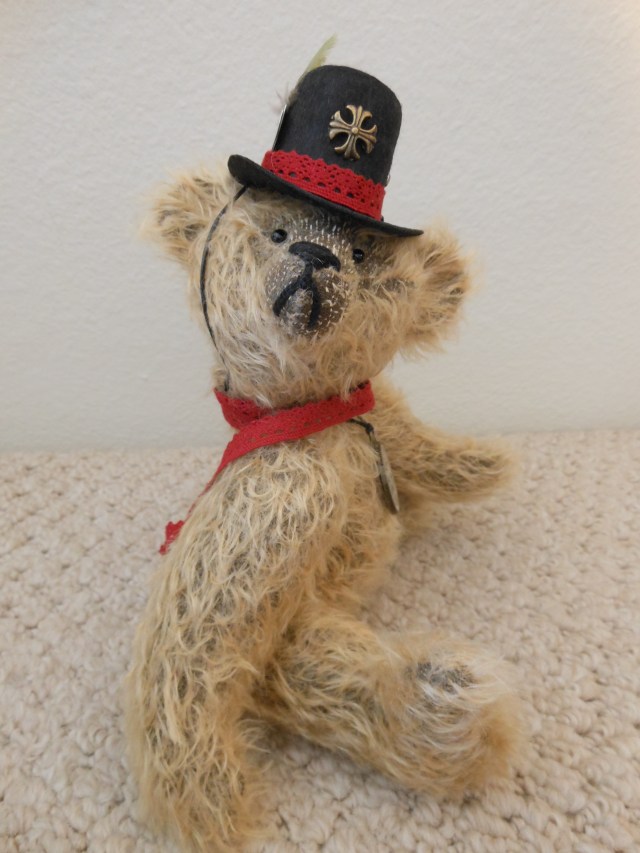 Milson, the Steampunk Bear-- German Mohair, Glass Eyes, by James Milson, 2014