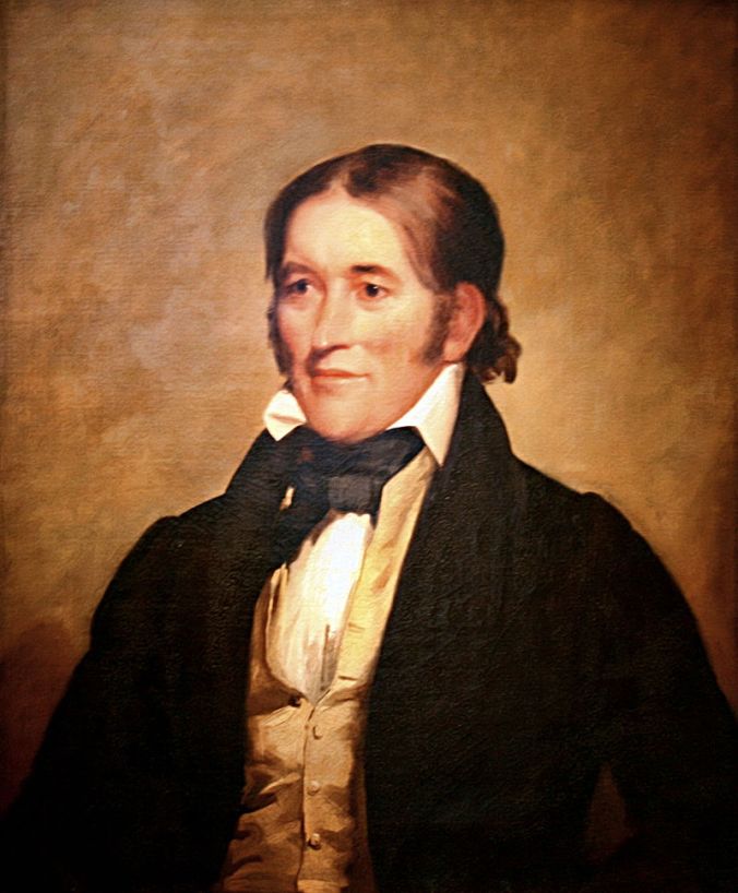 David (Davy) Crockett, Portrait by Chester Harding