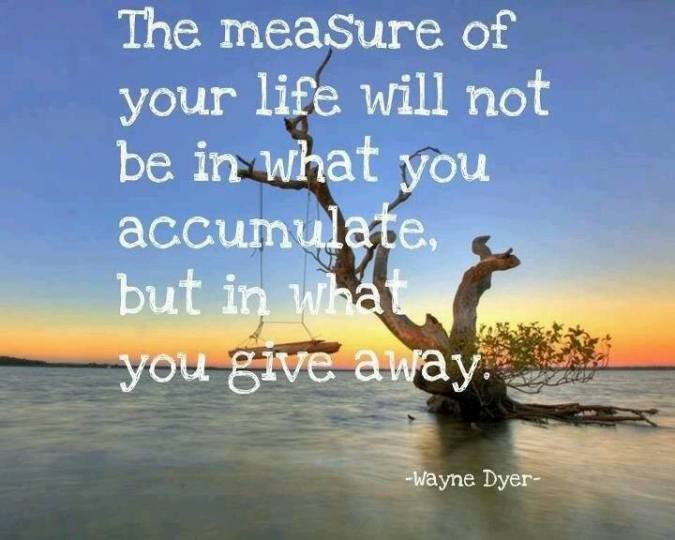 Quote- Giving- Wayne Dyer