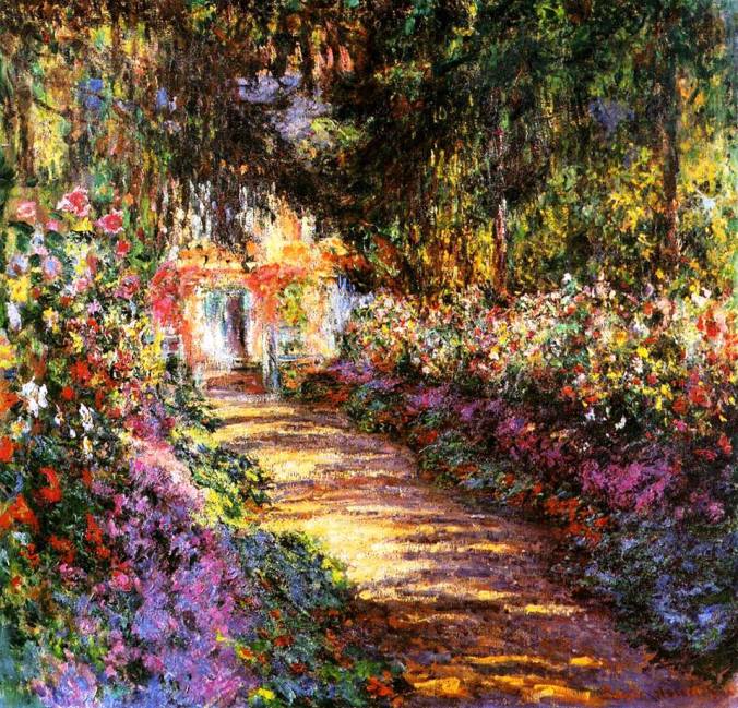 "The Flowered Garden" -- by Claude Monet (1901-1902)