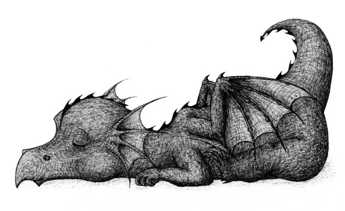 "Sleeping Dragon" (Image Credit -- Sleeping Dragon by Profi-Lachs, profi-lachs.deviantart.com)
