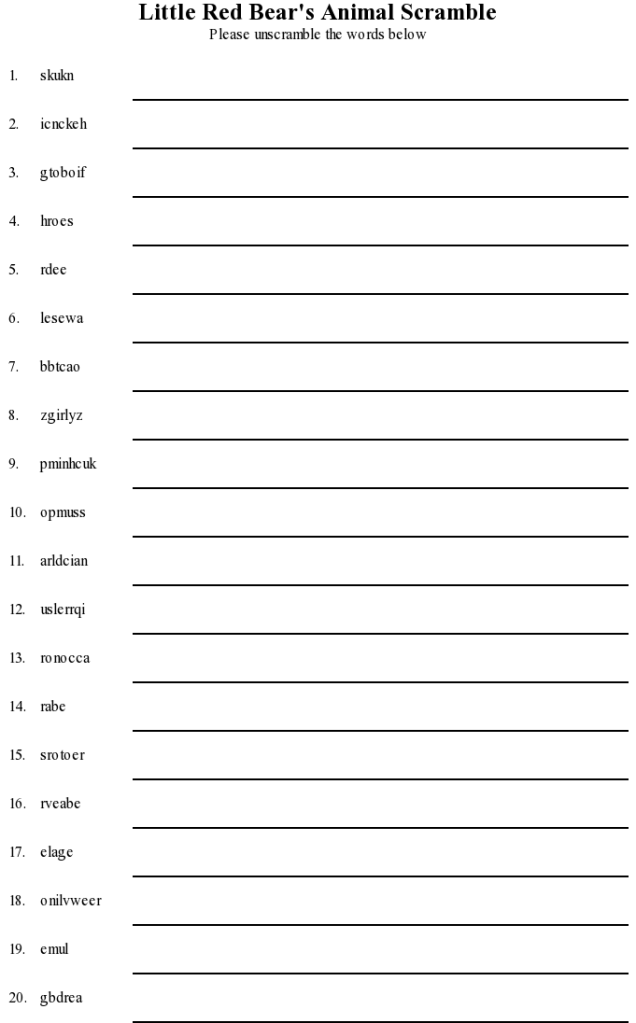 little-red-bears-animal-scramble