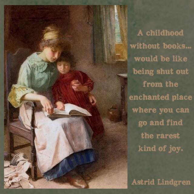 Artwork by Carlton Alfred Smith, via Garden of Bright Images, Facebook garden-of-bright-images-reading-children-art-by-carlton-alfred-smith