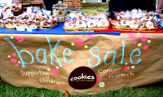Bake Sale Image via CookiesForKidsCancer.org