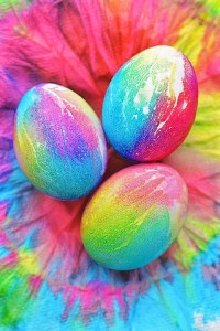 Tie Dye Eggs Image and Instructions by the One Little Project At A Time Blog