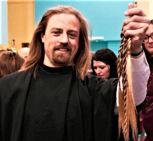 Tap To Join Me On Facebook! ('The Longhairs' Image From 'The Great Cut 2019' via Children With Hair Loss)