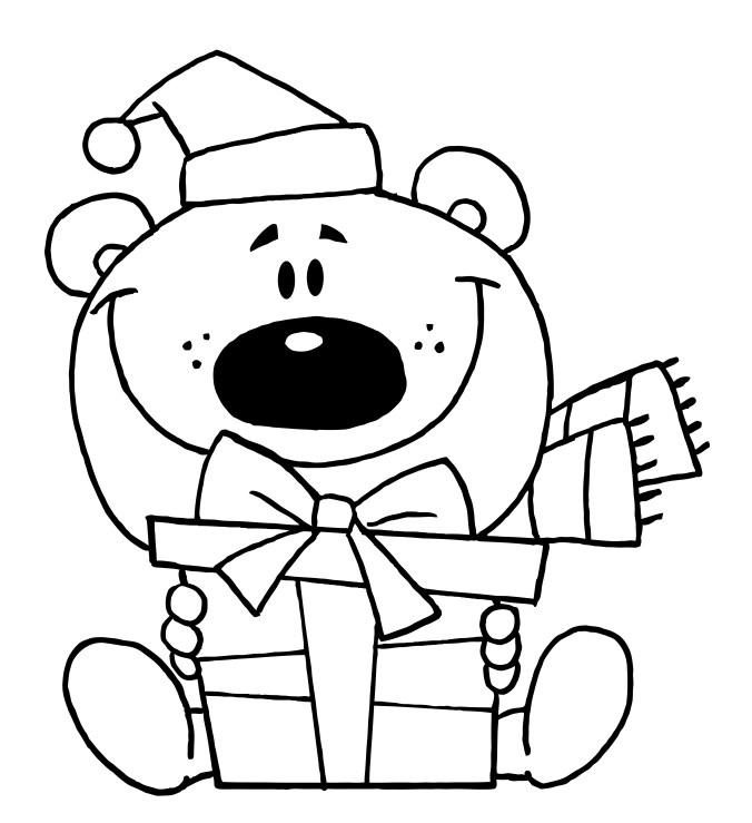 (Image via Shutterstock by HitToon -- "Outline Of A Bear Holding A Gift")